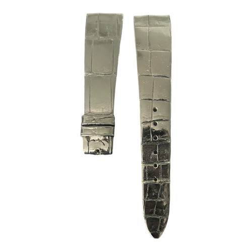 Bracelet cuir noir Patek Philippe 19x14mm