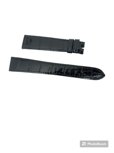 Bracelet Patek Philippe cuir noir 18mm