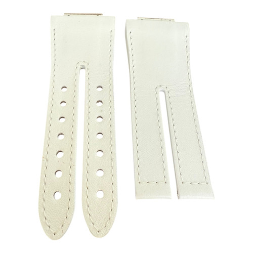 Bracelet Jorg Hysek Anegada 35mm cuir blanc neuf