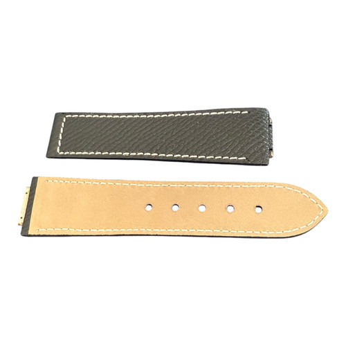 Jorg Hysek Uhrenarmband Leder schwarz Grösse 9 NOS