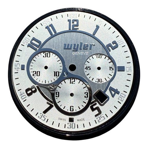 Zifferblatt Wyler Code R weiß neu