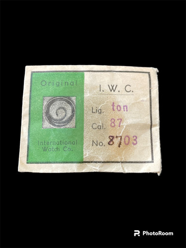 IWC watch parts cal. 87